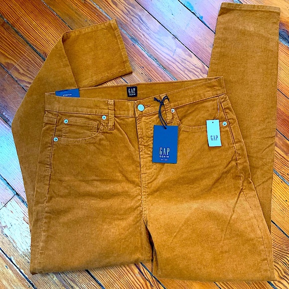 GAP DENIM NWT High Rise Cords 💛- 14/32T - Picture 2 of 12